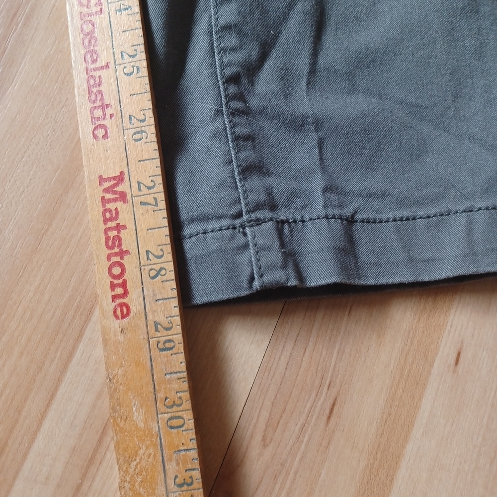 American Eagle Womens Kick Boot Pants 4 Short Charcoal Gray Stretch Chino Casual - Picture 10 of 10